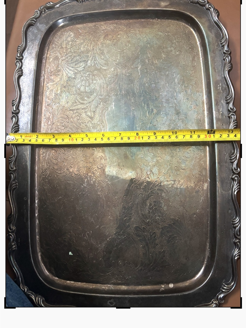 Oneida USA Silver Waiter Large Platter Tray - Picture 7 of 7